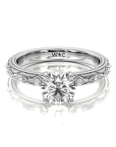 With Clarity Vintage Princess, Cushion, Emerald, Radiant, Round, Oval Cut Engagement Ring