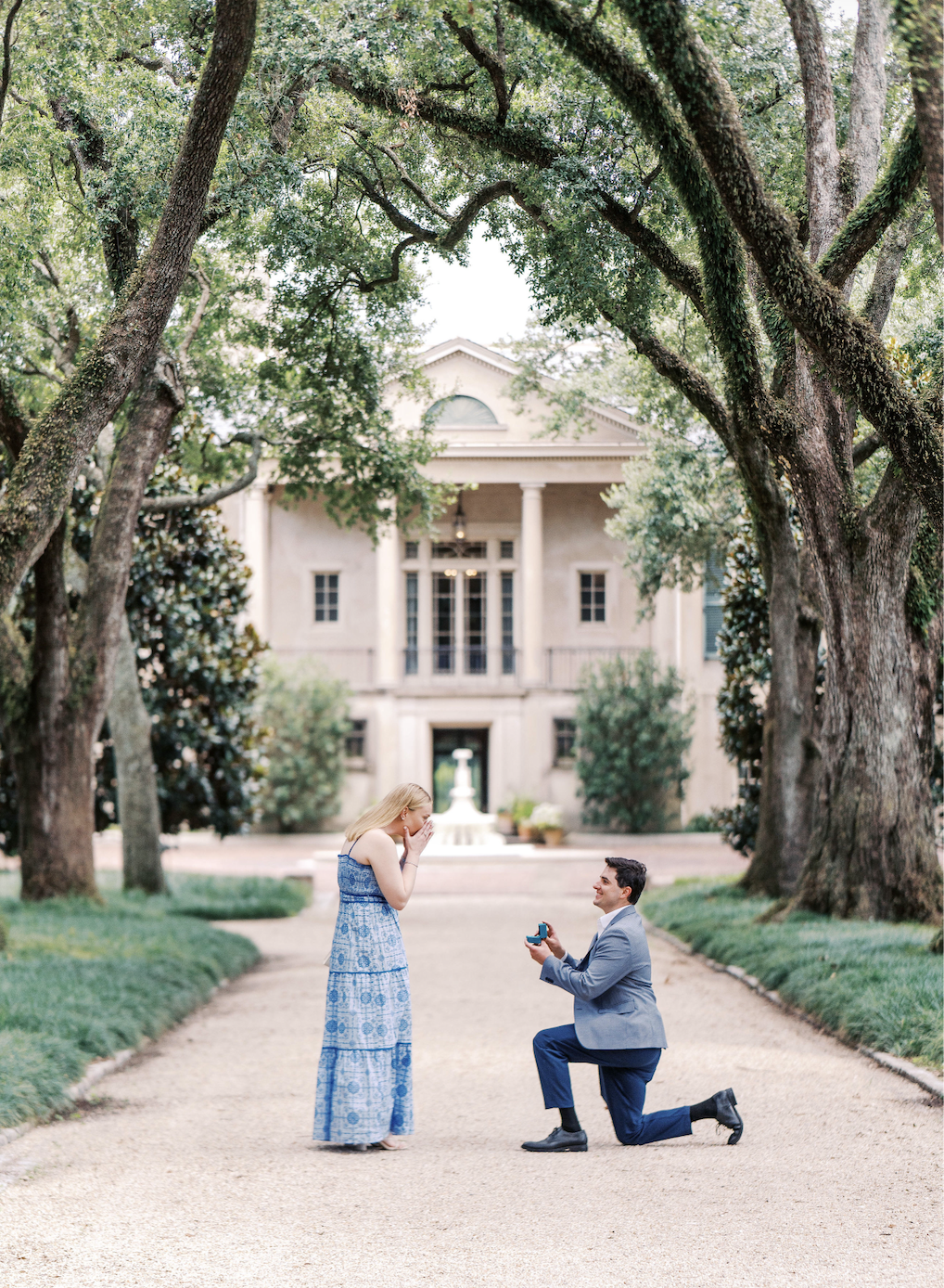 Got engaged at Long Vue Gardens. 