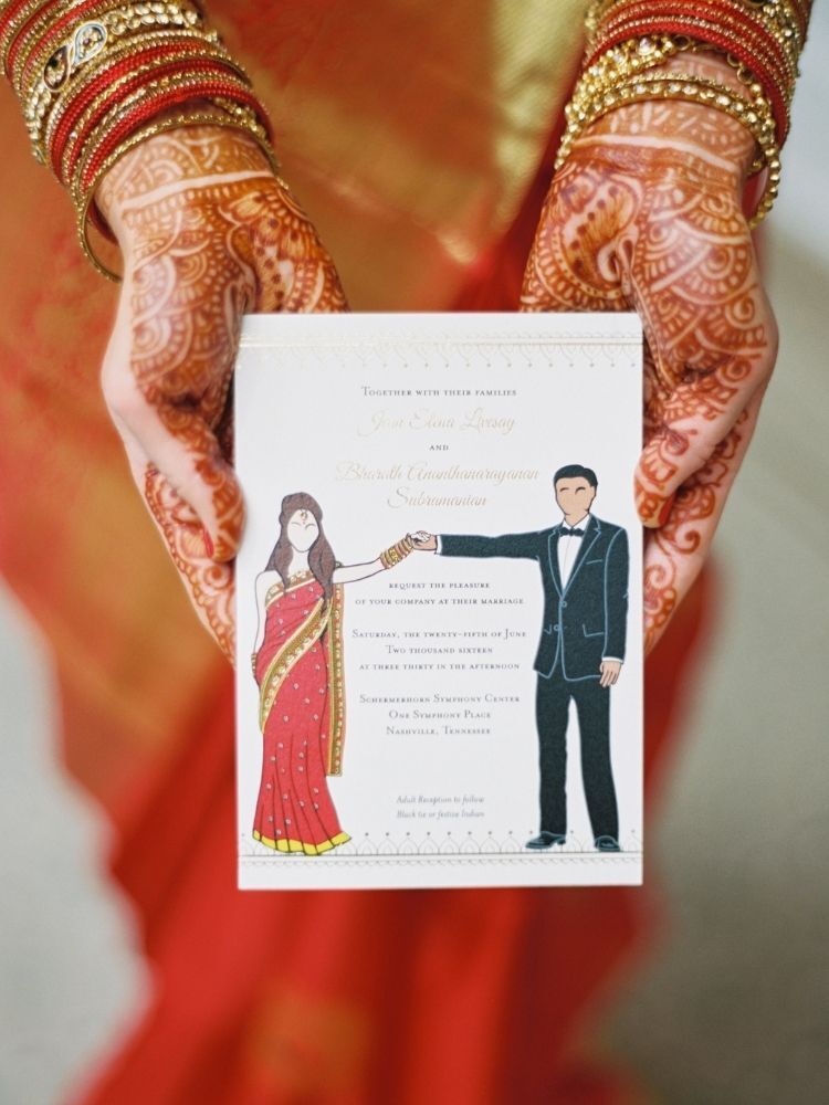 wedding invitation for Hindu wedding