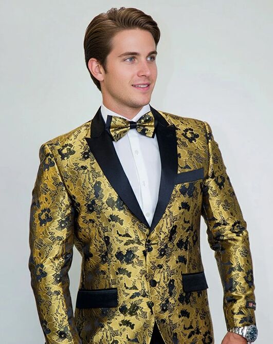 BLACKTIE AMSTERDAM Gold Wedding Tuxedo Gold Tuxedo - 2