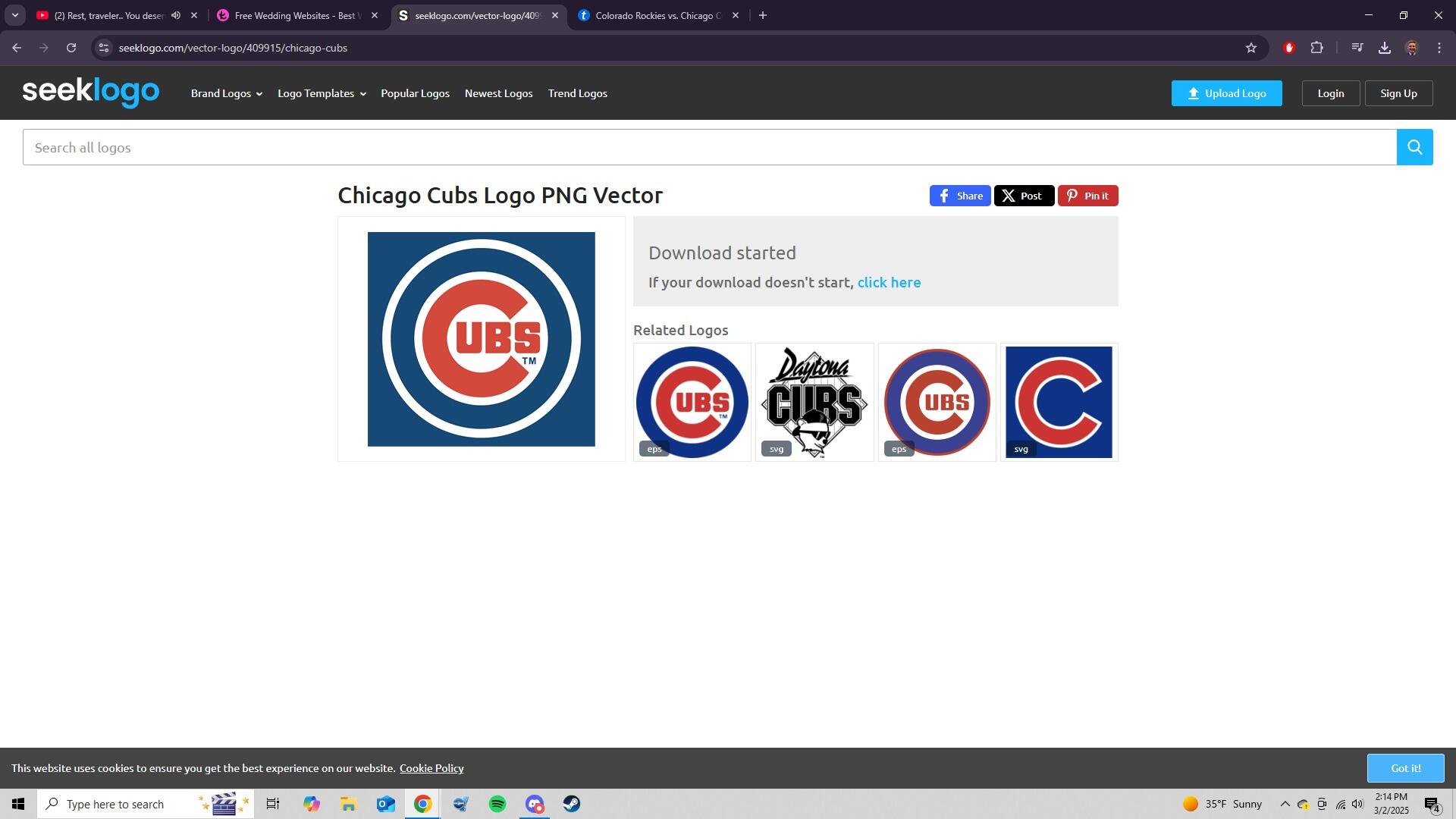Picture of MLB  Game : Rockies Vs. The Cubs