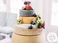 cheese wheel wedding cake