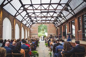 Industrial Courtyard Ceremony at the Bridgeport Art Center in Chicago