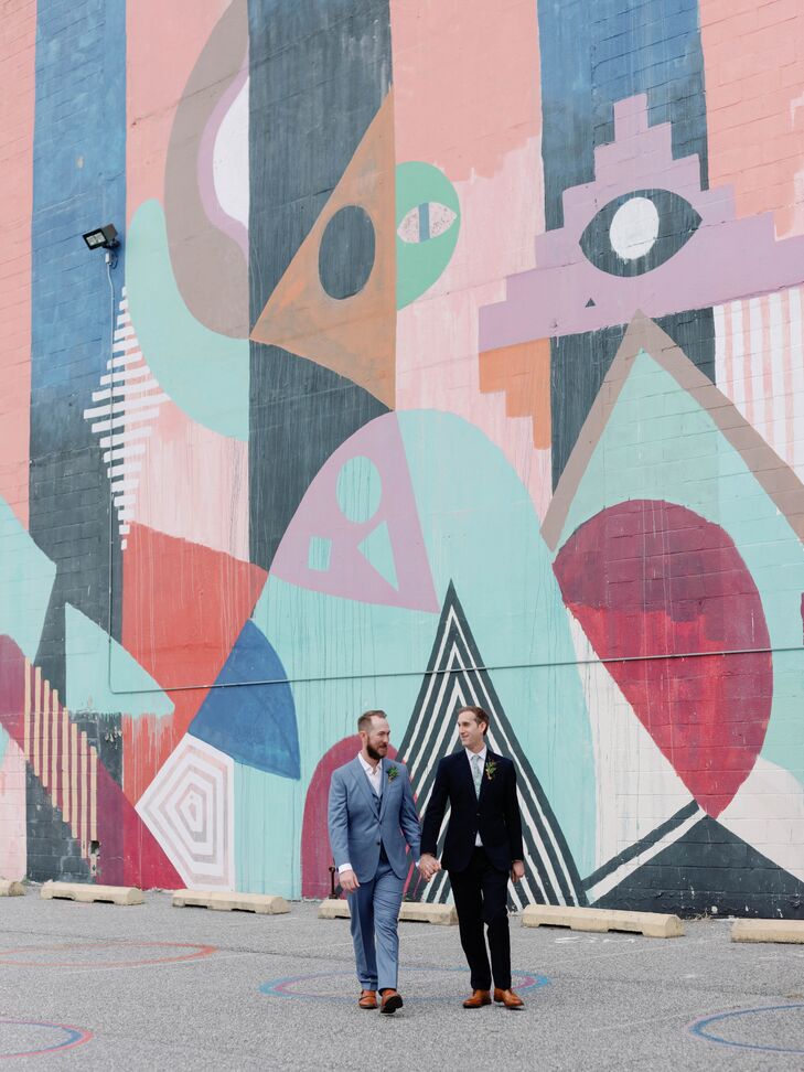 Eric and Brandon had a two-part wedding in Baltimore, Maryland. To start, they exchanged vows with an intimate ceremony and brunch at Alma, a local Ve