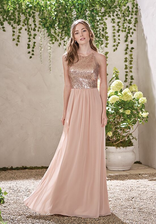 B2 Bridesmaids by Jasmine B193007 Bateau Bridesmaid Dress - 1