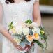 Peach and White Textured Bridal Bouquet