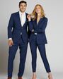 Suit Shop Men's Brilliant Blue Suit Tuxedo - thumbnail - 3