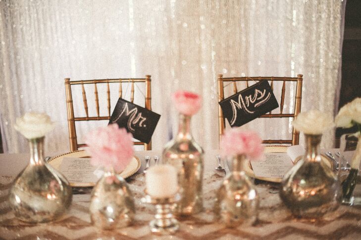 DIY Mr and Mrs Reception Chair Decor