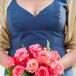 Coral Rose Bridal Bouquet