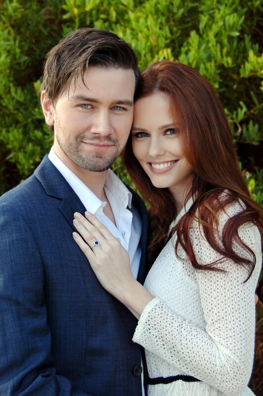 Alyssa Campanella and fiance Torrance Coomb celebrate their recent engagement 