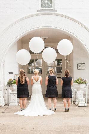 Classic Black Bridesmaid Cocktail Dresses