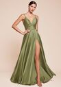 Ladivine 7485 V-Neck and Plunge Bridesmaid Dress - thumbnail - 3