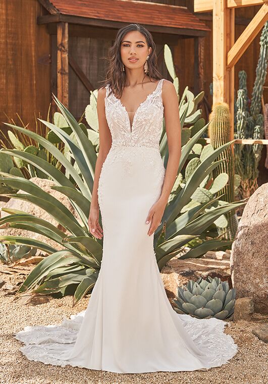 Lillian West 66265 Fit-and-Flare Wedding Dress - 6