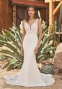 Lillian West 66265 Fit-and-Flare Wedding Dress - thumbnail - 6