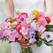 Bouquet With Purple Orchids and Anemones