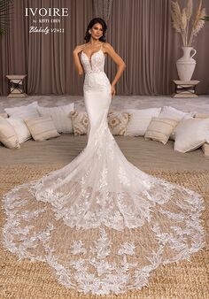 IVOIRE by KITTY CHEN BLAKELY, V2411 Fit-and-Flare Wedding Dress