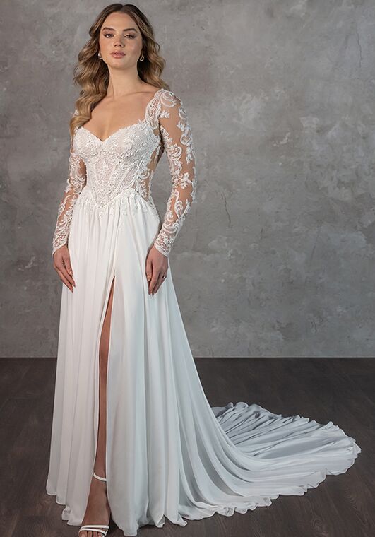 Essense of Australia D4350 A-Line Wedding Dress - 6