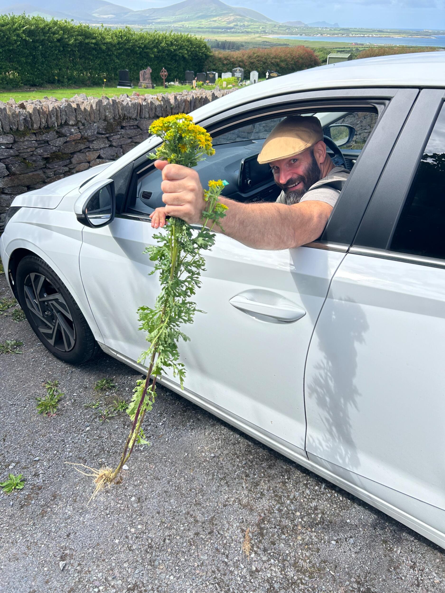 And somewhere in southwestern Ireland last summer, we decided we wanted to just keep on growing old together. [Gunner definitely picked these flowers while driving on a very narrow road.]
