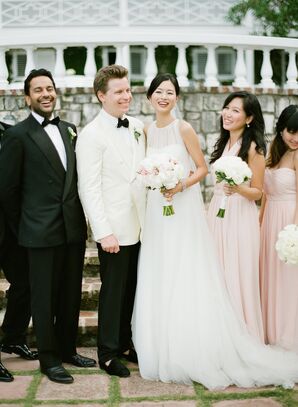 Neutral Black-Tie Wedding Party