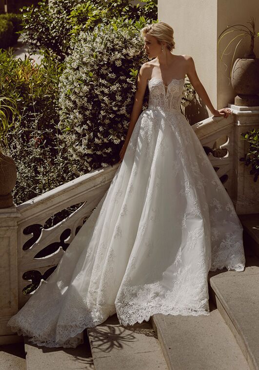 Amalfi Passion collection by Ricca Sposa Susanna 24-030 A-Line Wedding Dress - 5