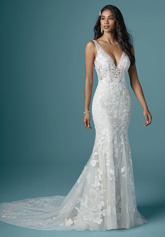 Maggie Sottero GREENLEY Sheath Wedding Dress - 1