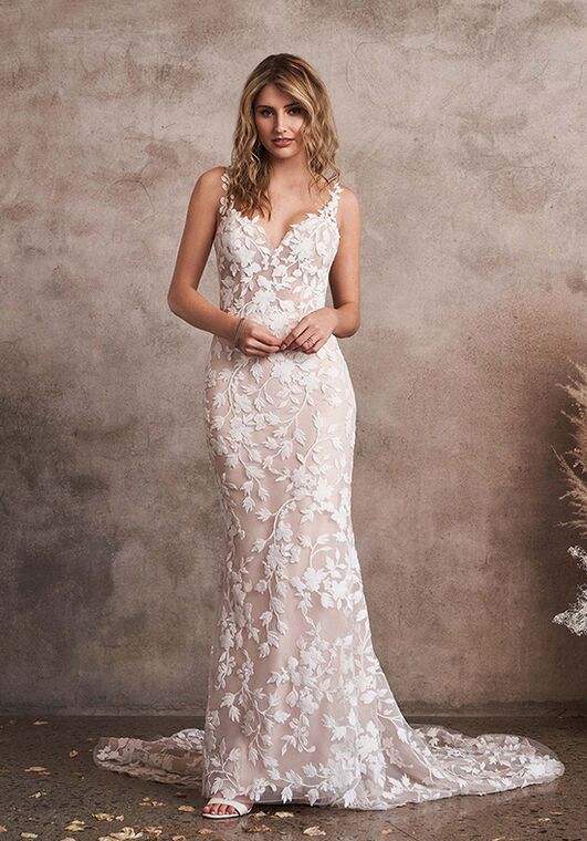 Lillian West 66224 Fit-and-Flare Wedding Dress - 6