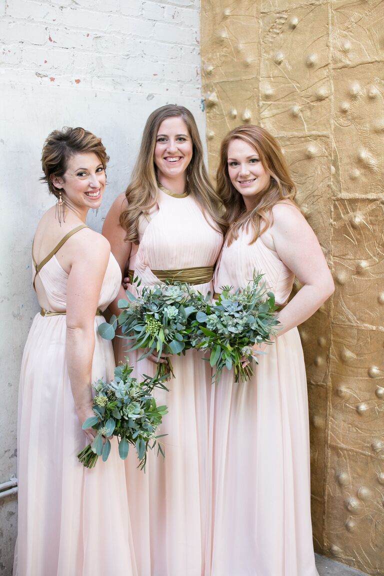 Succulent bridal bouquets