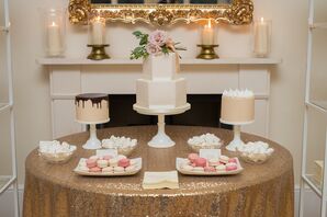 Ivory and Pink Dessert Table