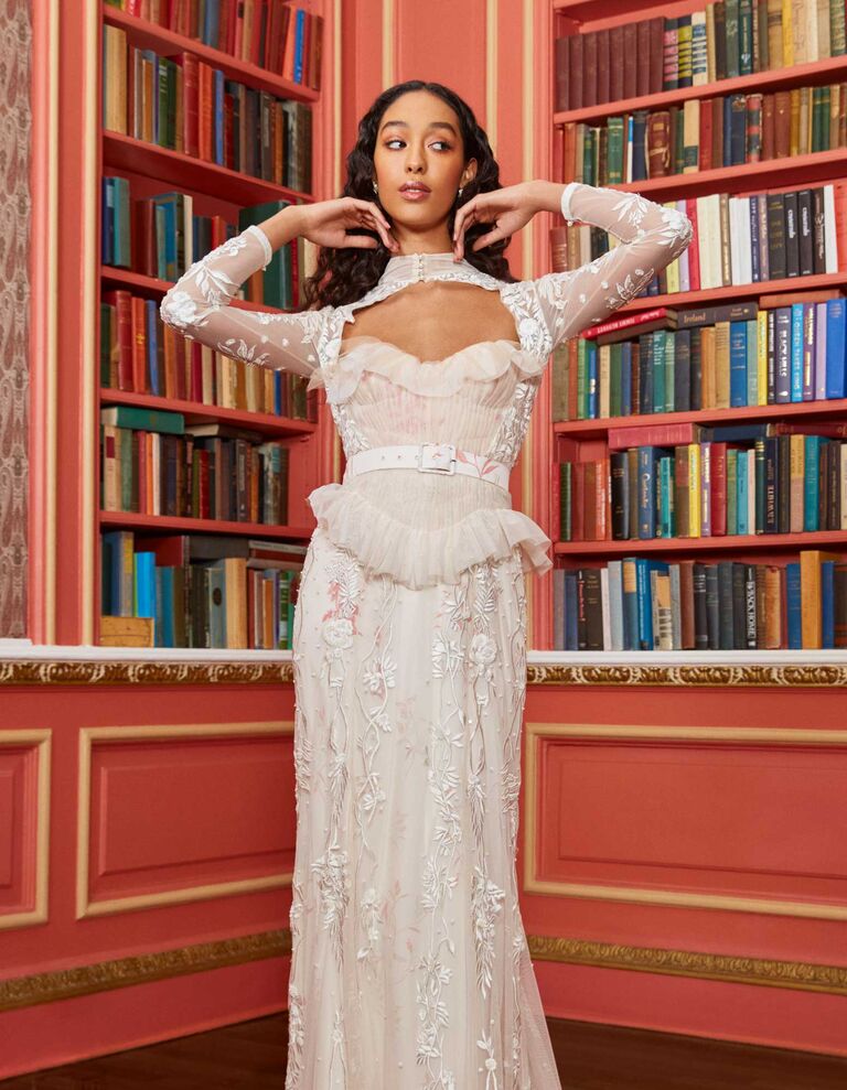 Hermione de Paula wedding dress with corset