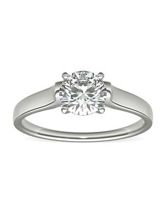 Truly Zac Posen Round Cut Engagement Ring