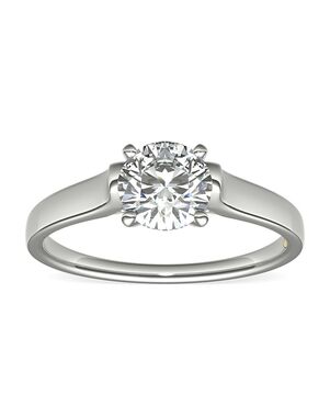 Truly Zac Posen Round Cut Engagement Ring