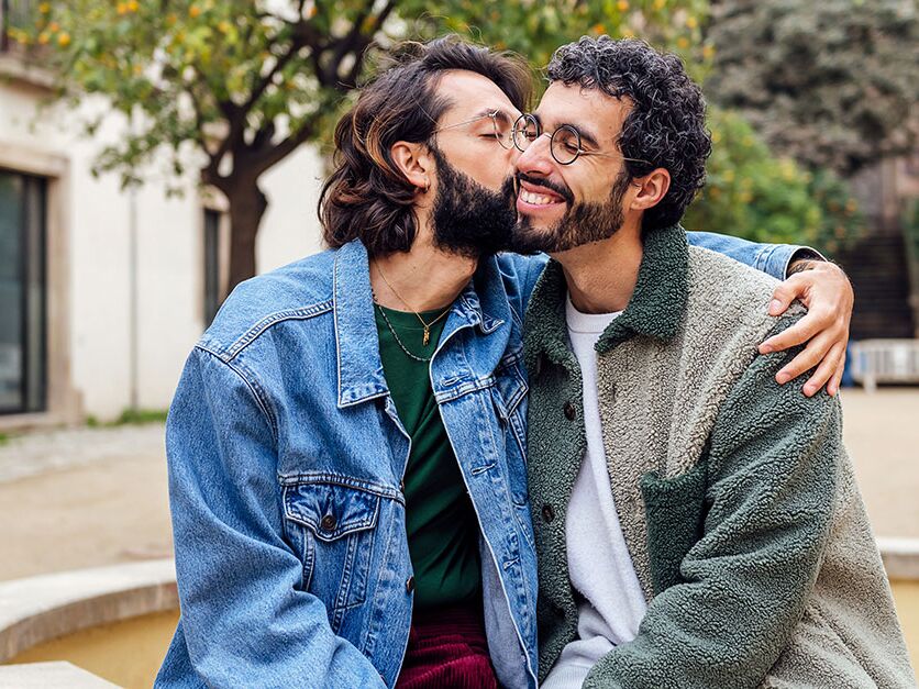 Men kissing on cheek how to know you are in love 