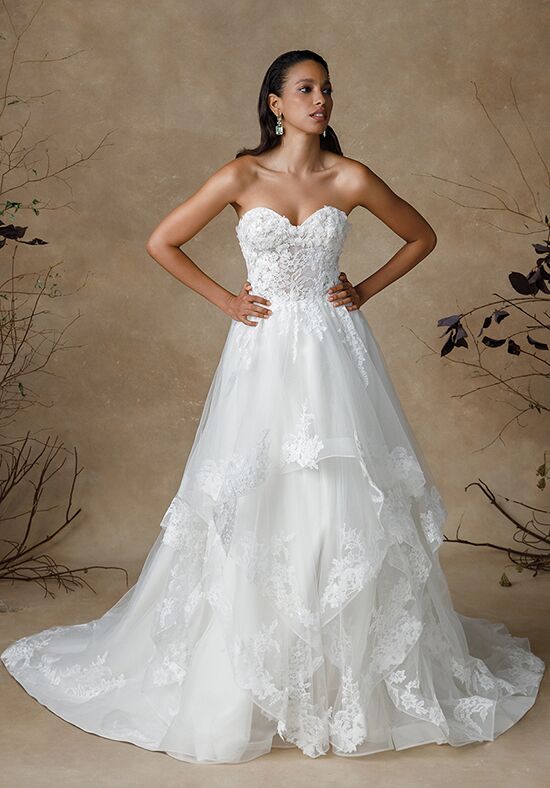 Justin Alexander Gillian Ball Gown Wedding Dress - 1