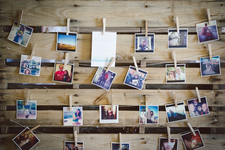 Polaroid Escort Card Display