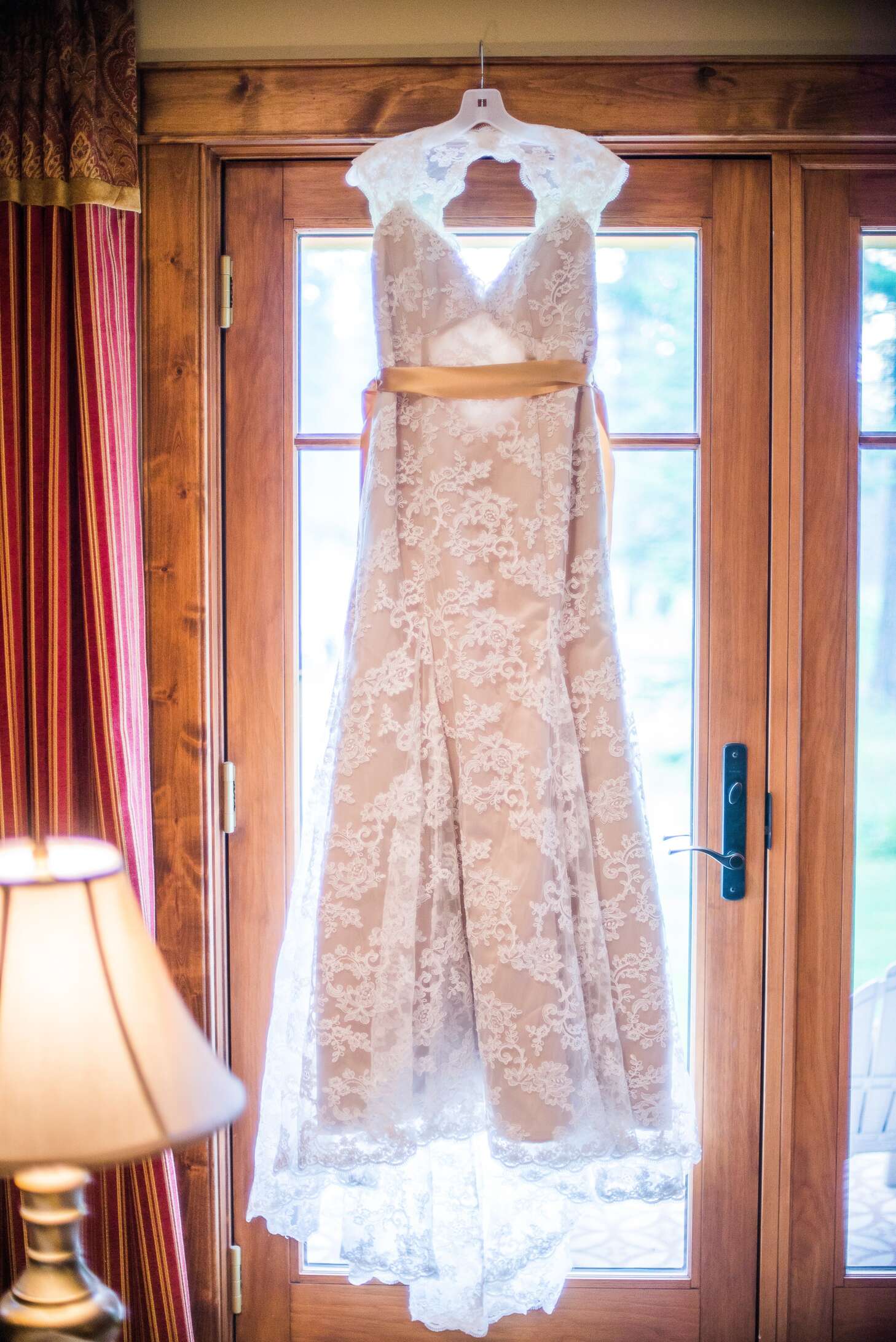 Champagne Wedding Dress from Etsy