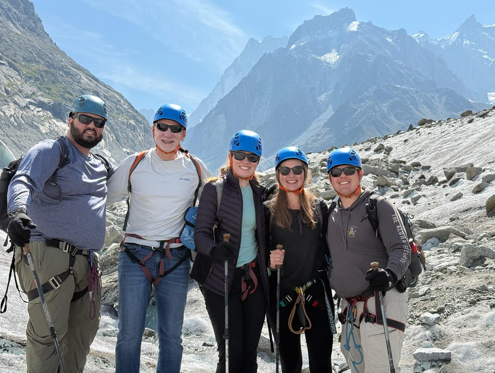 Hiking the awe inspiring Mer de Glace glacier up near Mont Blanc and trying our hand at ice climbing before staying up at the breathtaking Montenvers mountain hut tucked high up in the French Alps. 