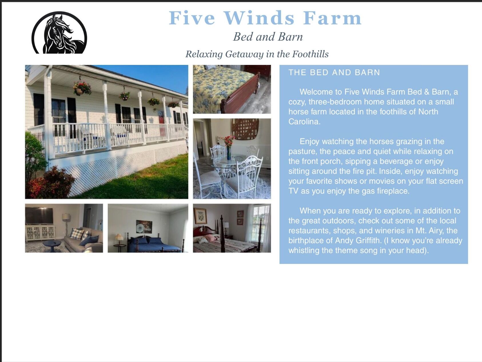 Picture of Five Winds Farm Bed and Barn