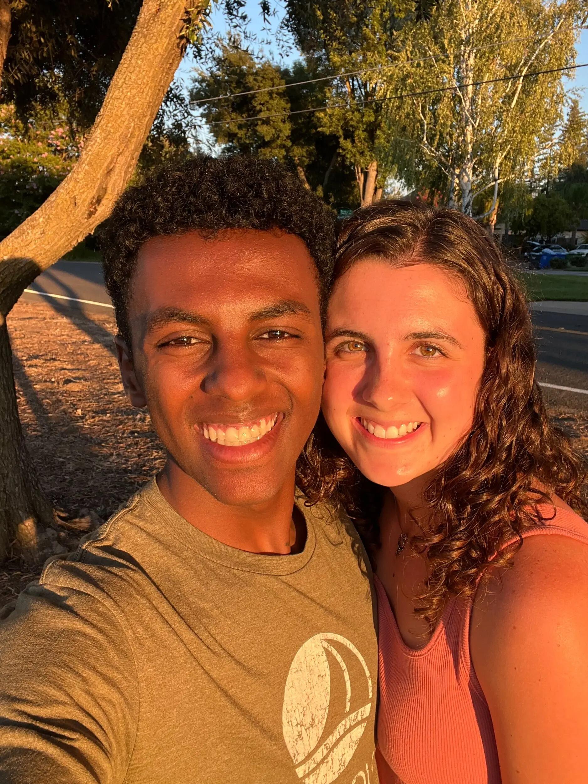Samson's first visit to see me in California