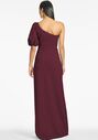 Sachin & Babi Nadia Gown - Deep Wine One Shoulder Bridesmaid Dress - thumbnail - 4