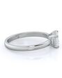 With Clarity Elegant Emerald, Radiant, Oval Cut Engagement Ring - thumbnail - 2