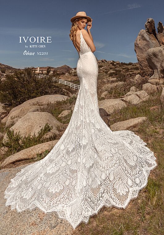 IVOIRE by KITTY CHEN ODESSA, V2203 Sheath Wedding Dress - 5