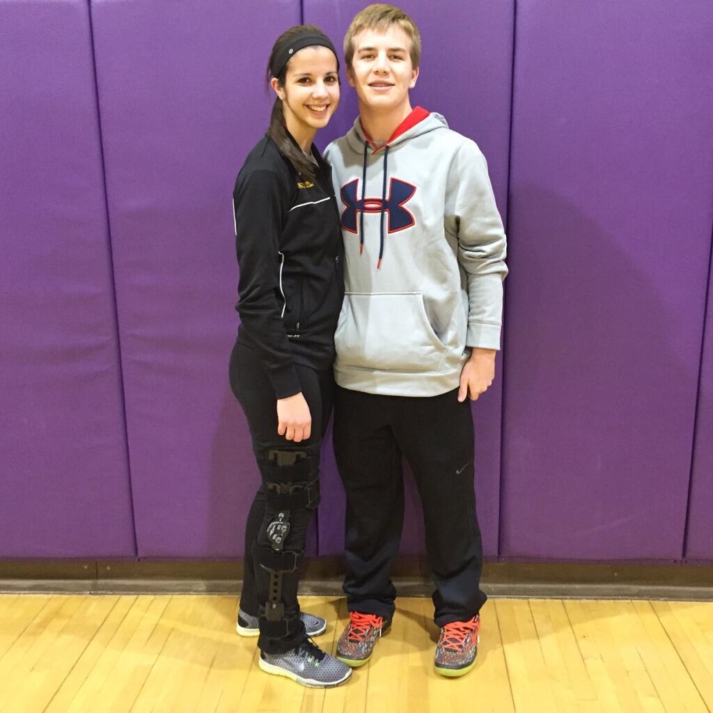 Cat and Gavin met during study hall at Lexington High School and officially started dating on February 15th, 2015 after a huge snow storm delayed Gavin's Valentine's Day plans.
