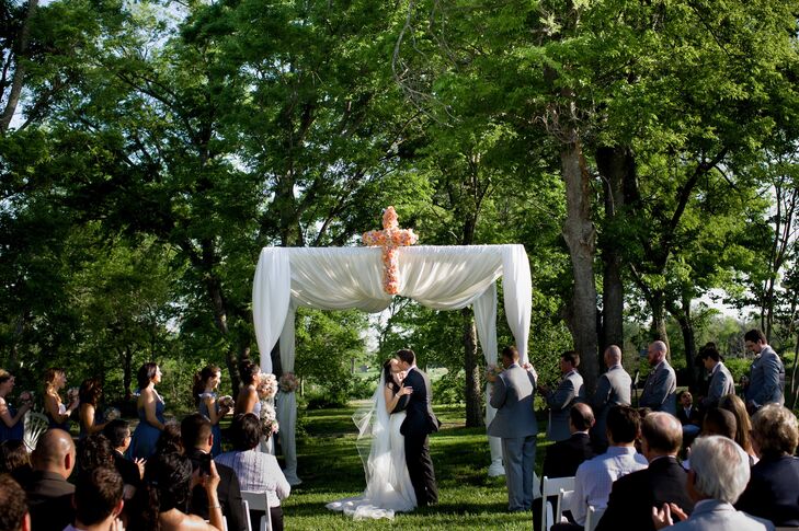 Fabric Draped Wedding Arch