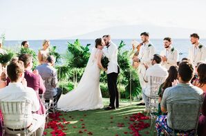 Tropical First Kiss at Sheraton Maui Resort and Spa in Hawaii