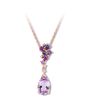 Kay Jewelers Amethyst & Iolite Necklace 1/20 ct tw Diamonds 10K Rose Gold Wedding Necklaces photo - thumbnail - 1
