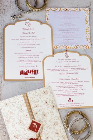 Sri Venkateswara Balaji Hindu Temple-Inspired Wedding Invitations