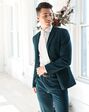 Suit Shop Men's Teal Suit Tuxedo - thumbnail - 3