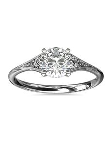 Blue Nile Round Cut Engagement Ring