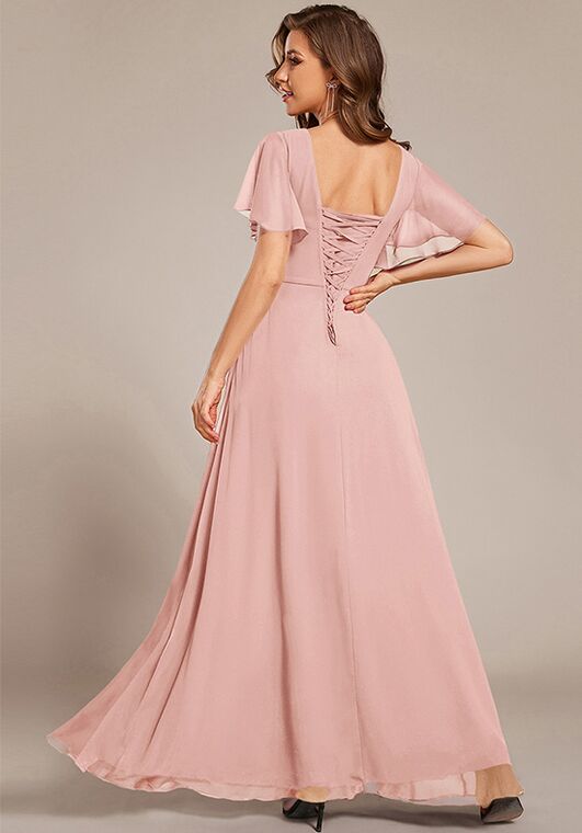 Ever-Pretty ES02360 V-Neck and Plunge Bridesmaid Dress - 2