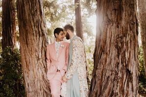 Couple at Wedding at McDonald Mansion in Santa Rosa, California